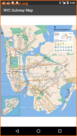 Map of NYC Subway: offline MTA screenshot