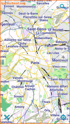 Map of Paris offline screenshot