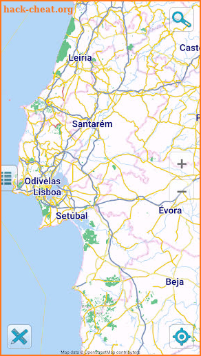 Map of Portugal offline screenshot