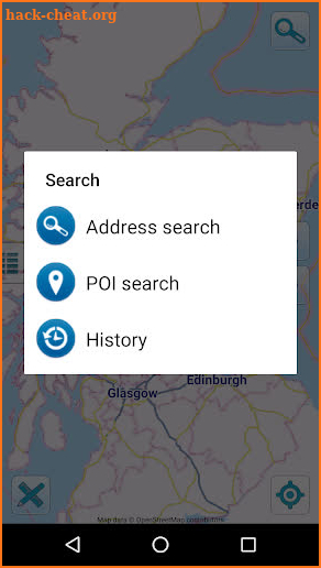 Map of Scotland offline screenshot