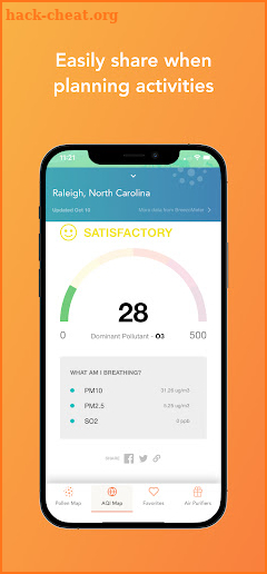 MapMyAir Air Quality screenshot