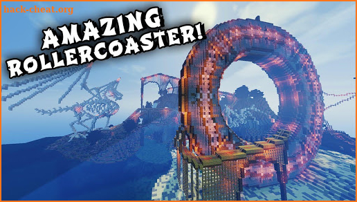 MAPS FOR MINECRAFT PE ROLLER COASTER screenshot