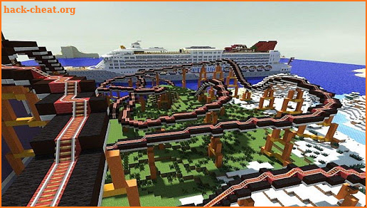 MAPS FOR MINECRAFT PE ROLLER COASTER screenshot