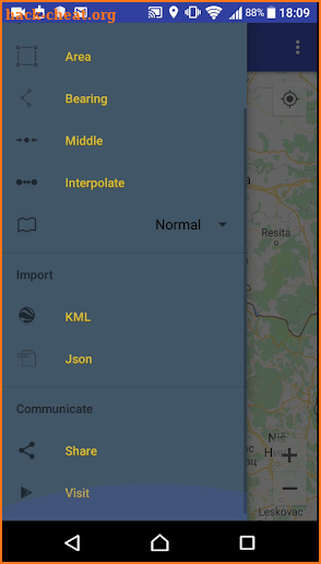 MapTools+ Spherical Geometry Calculations Map screenshot