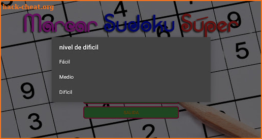 Marcar Sudoku Súper screenshot