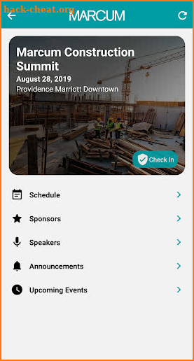 Marcum Construction Summit screenshot