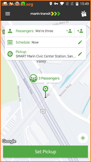 Marin Transit Connect screenshot