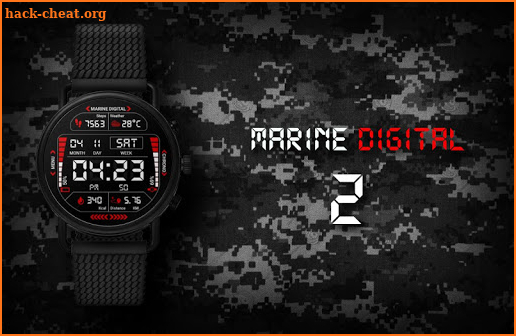 Marine Digital 2 Watch Face & Clock Live Wallpaper screenshot