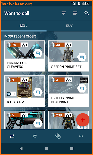 Market for Warframe - warframe.market screenshot