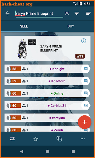 Market for Warframe - warframe.market screenshot