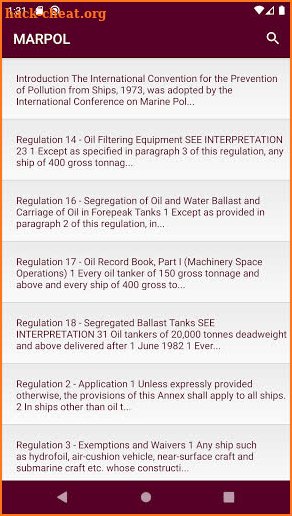 MARPOL Consolidated 2021 screenshot