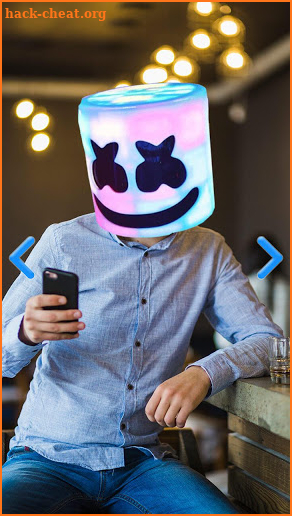 Marshmello Face Mask Photo Editor screenshot