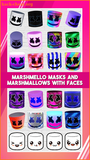 Marshmello Mask Photo Editor screenshot