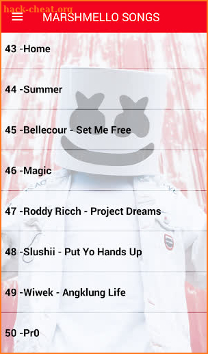 Marshmello Music Offline 50 Songs screenshot