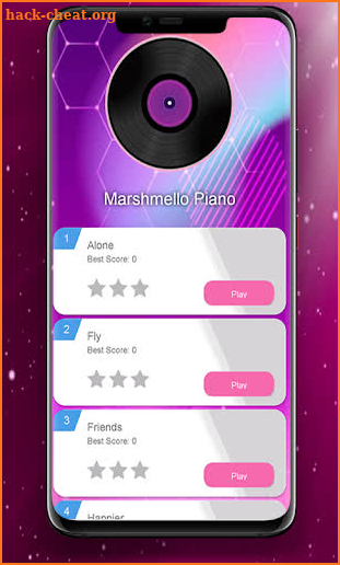 Marshmello Piano Tiles Happier Songs screenshot