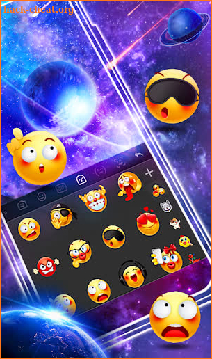 Marvelous Dream Galaxy Keyboard Theme screenshot