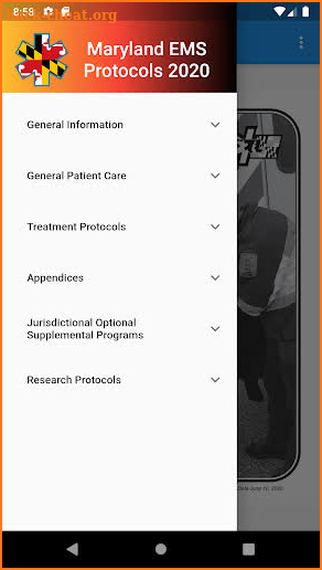 Maryland EMS Protocols 2020 screenshot