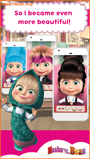 Masha and the Bear: Hair Salon and MakeUp Games screenshot