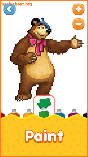 Masha and the Bear. Pixel сoloring pages for kids screenshot