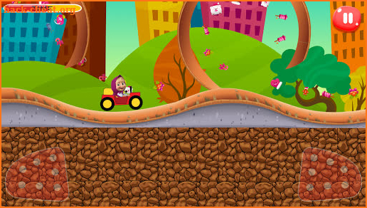 Masha hill climb and collect eggs screenshot