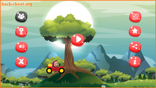 Masha hill climb and collect eggs screenshot