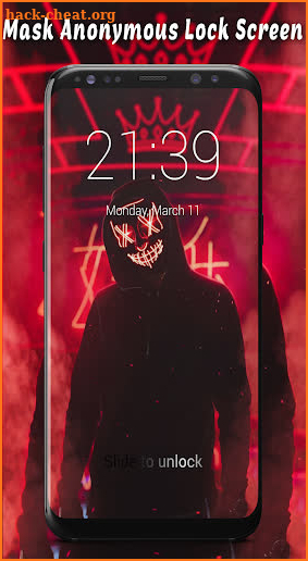 Mask Anonymous Lock Screen & Wallpapers screenshot