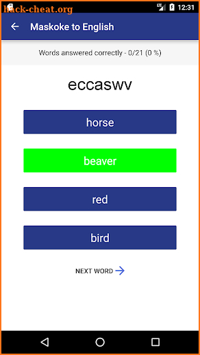 Maskoke Vocab Builder screenshot