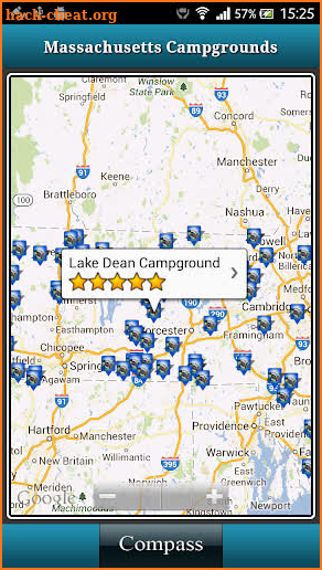 Massachusetts Campgrounds screenshot