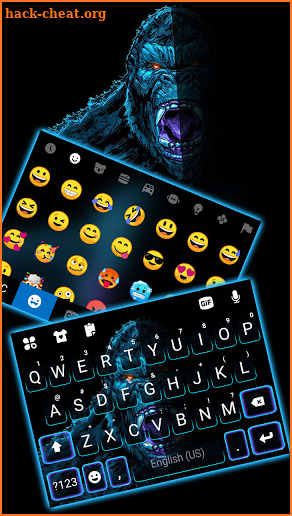 Massive Gorilla Keyboard Background screenshot