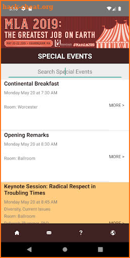 MASSLIB19 Conference screenshot