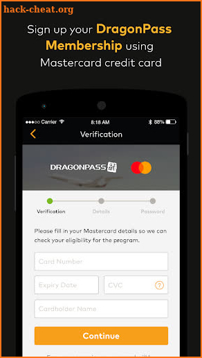 Mastercard Airport Pass MEA screenshot