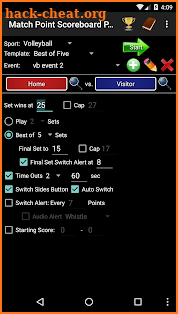 Match Point Scoreboard Pro for Volleyball PingPong screenshot