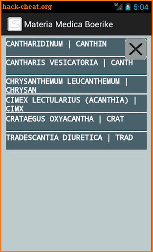 Materia Medica W.Boericke screenshot