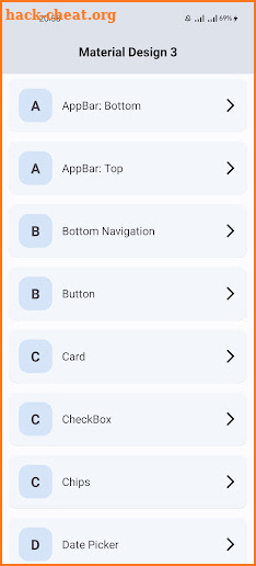 Material Design 3 Android screenshot