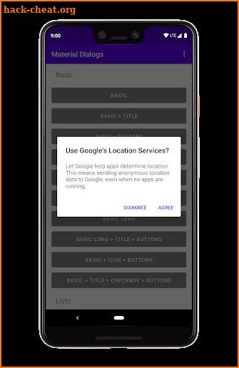 Material Dialogs Library Demo screenshot