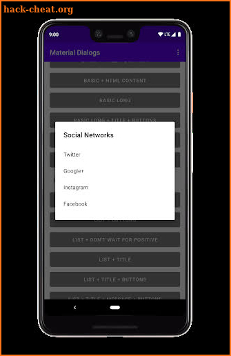 Material Dialogs Library Demo screenshot