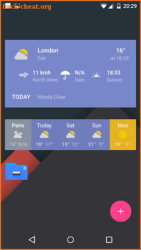 Material Weather Komponent screenshot