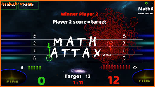 Math Attax Plus: Learn sums fast screenshot