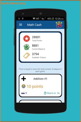 Math Cash screenshot