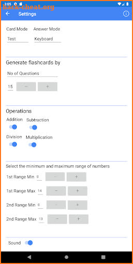 Math Flashcards screenshot