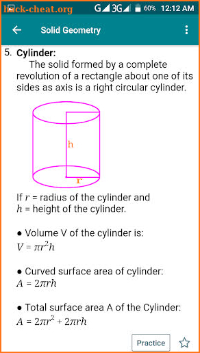 Math Formula with Practice screenshot