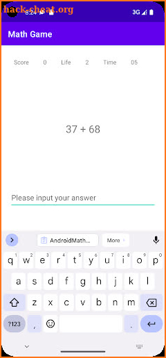 Math Game screenshot