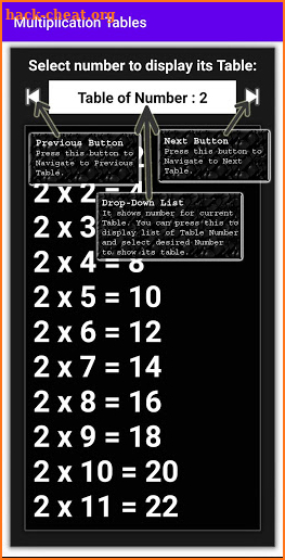 Math Tables - Learn Math Tables up to 100. screenshot