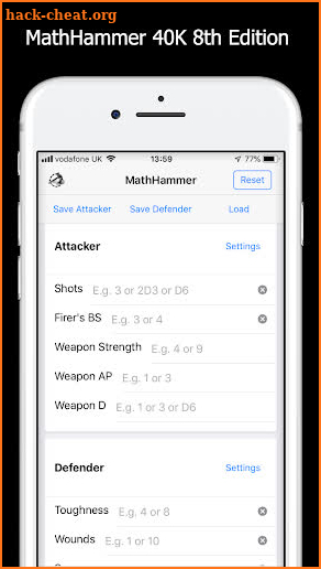 MathHammer screenshot