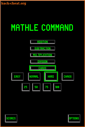 Mathle Command screenshot