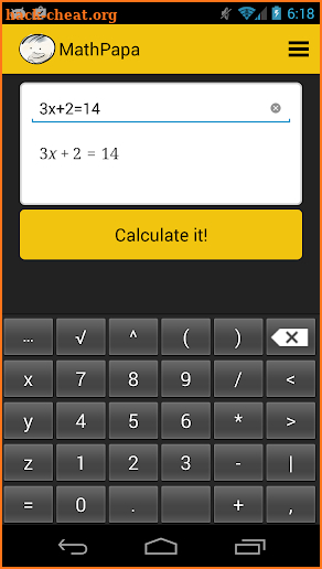 MathPapa - Algebra Calculator screenshot