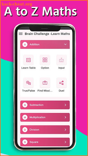 Maths Brain Game- Learn A to Z Maths screenshot