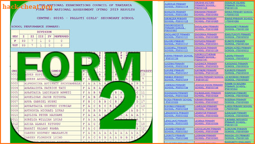 Matokeo yote Ya kidato cha pili 2020/2021 NECTA screenshot