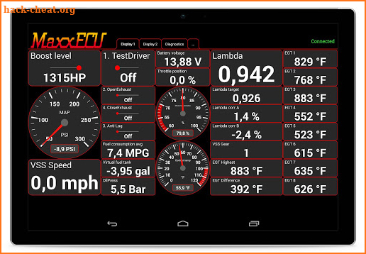 MaxxECU MDash screenshot