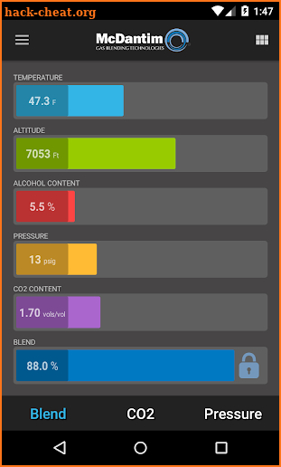 McDantim EasyBlend Calculator screenshot